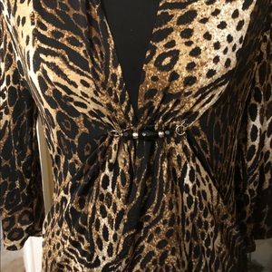 Beautiful animal print top.